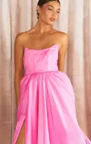 Juliet Maxi Dress ~ Pink Taffeta(XS)