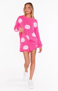 Boardwalk Shorts ~ Hot Pink Shell Knit(XS)