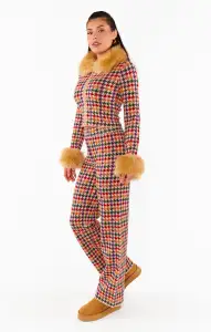 Zermatt Sweater Pant ~ Valley Houndstooth Knit(XS)