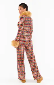 Zermatt Sweater Pant ~ Valley Houndstooth Knit(XS)
