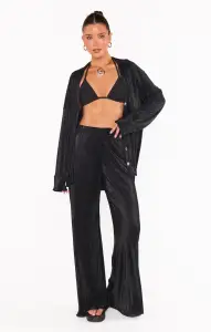 Everywhere Top ~ Black Pleat(XS)