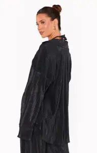 Everywhere Top ~ Black Pleat(XS)