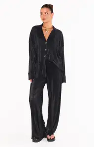 Everywhere Top ~ Black Pleat(XS)