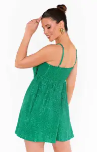 Best Bow Dress ~ Green Confetti(XS)