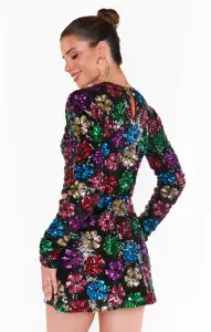 All Night Skort ~ Flower Pop Multi Sequins(XS)