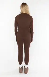 Lodge Onesie ~ Winter Rib Chocolate(XS)