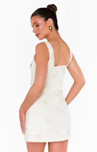 Lets Go Mini Dress ~ Martini Beaded Sequins(XS)
