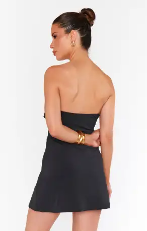 Hot Night Dress ~ Black Slinky Stretch(XS)