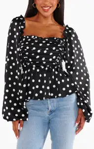 Atiana Top ~ Polka Dot(XS)