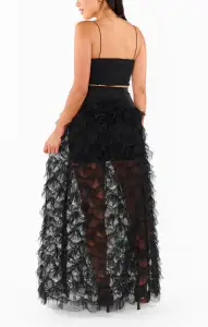Meet Me at Midnight Skirt ~ Black Ruffle Tulle(XS)