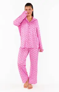 Classic PJ Set ~ Pink Mumu Logo Jersey(XS)