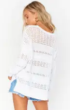 Yala Sweater ~ White Knit(XS)