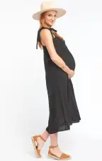 Lucas Midi Dress ~ Black(XS)