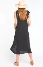 Lucas Midi Dress ~ Black(XS)