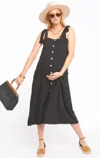 Lucas Midi Dress ~ Black(XS)