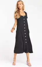 Lucas Midi Dress ~ Black(XS)