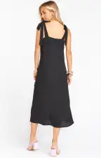 Lucas Midi Dress ~ Black(XS)