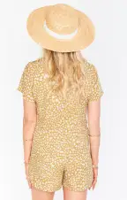 Yvette Romper ~ Desert Cheetah(XS)