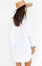 Johns Button Down Shirt ~ White Linen(XS)