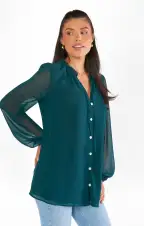 Alicia Tunic ~ Emerald(XS)