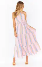 Isabella Maxi Dress ~ Paradise Stripe(XS)