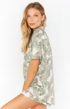 Sunday Morning Sleep Set ~ Green Majestic Palm(XS)