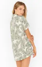 Sunday Morning Sleep Set ~ Green Majestic Palm(XS)