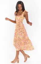 Toluca Midi Dress ~ Pretty Poppy(XS)