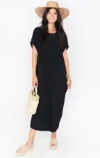 Worldly Caftan ~ Black(XS)