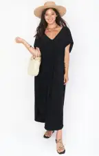 Worldly Caftan ~ Black(XS)