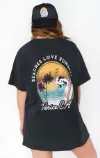 Venice Graphic Trucker Hat ~ Black(OS)