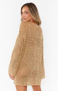 Paula Pullover ~ Latte Crochet(XS)