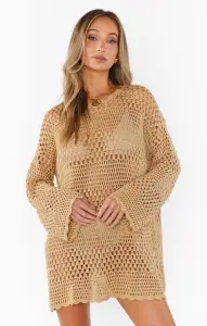 Paula Pullover ~ Latte Crochet(XS)
