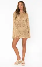Paula Pullover ~ Latte Crochet(XS)