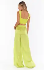 Irwin Pants ~ Citrine Luxe Satin(XS)