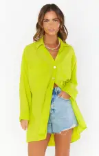 Johns Button Down Shirt ~ Citrine(XS)