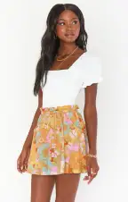 Swing Skirt ~ Groovy Blooms(XS)