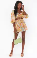 Swing Skirt ~ Groovy Blooms(XS)