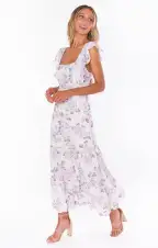 Lovely Midi Dress ~ Everlasting Rose(XS)