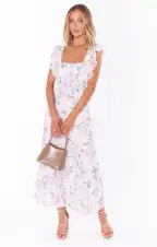 Lovely Midi Dress ~ Everlasting Rose(XS)