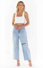 Ansley Crop Top ~ White Stretch(XS)