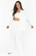 Irwin Pants ~ Ivory Luxe Satin(XXS)