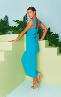 Eden Midi Dress ~ Teal Stretch(XS)