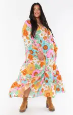 Birdie Maxi Dress ~ Flower Market(XS)