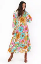 Birdie Maxi Dress ~ Flower Market(XS)