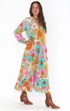 Birdie Maxi Dress ~ Flower Market(XS)
