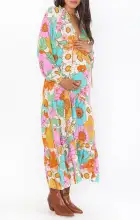 Birdie Maxi Dress ~ Flower Market(XS)