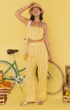 Scarf Top ~ Sunny Stripe