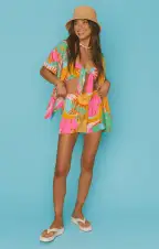 Hendrix Shorts ~ Tropical Fruit(XS)