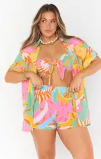 Parker Button Down ~ Tropical Fruit(XS)